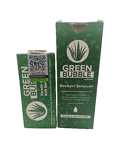Green Bubble Hair Botox with Aloe Vera and Keratin
